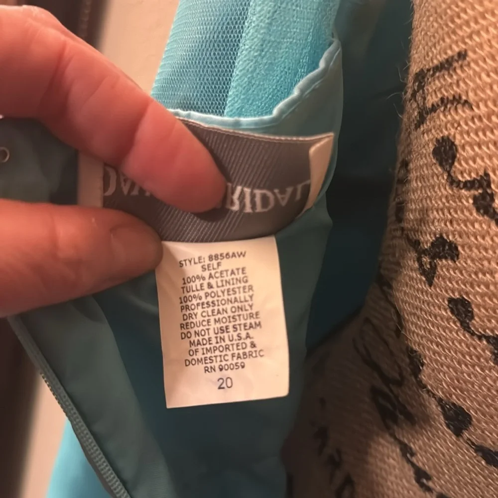 David’s Bridal🩵 teal dress like new - Picture 10 of 12